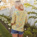 European And American Printing Design Comfort And Casual Loose Breathable Short Sleeve