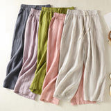 All-matching Loose Casual New Retro Literary Wide Leg Cotton Linen Pants