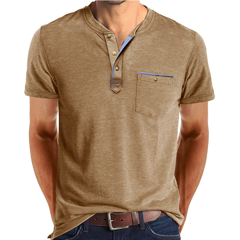 Men's Short-sleeved T-shirt Casual Crew Neck Top