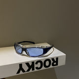 Punk Red Funny Technology Glasses Anti Sun