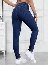Autumn European And American Embroidered Jeans, Pencil Pants, Small Legs, Women’s New Style, Foreign Trade Quality, Casual, Tall, Skinny, Slimming Pants, Jeans, Women’s Small Legs