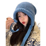 Fashionable All-matching Knitted Woolen Cap Women