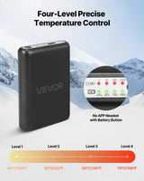 Heated Socks, 6000mAh Battery Powered, Rechargeable Heating Socks With 4 Heating Levels, Electric Heated Sock With APP Control For Men Women, Foot Warmer For Hunting Riding Camping Hiking