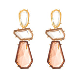 European And American Irregular Geometric Polygon Earrings