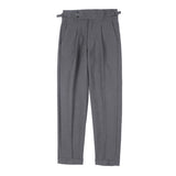 High-waisted Trousers Striped Casual Men