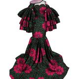 African Print Traditional Fishtail Dress Floor-length Dress