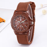 Fashion Simple Fake Three-eye Steel Belt Quartz Watch