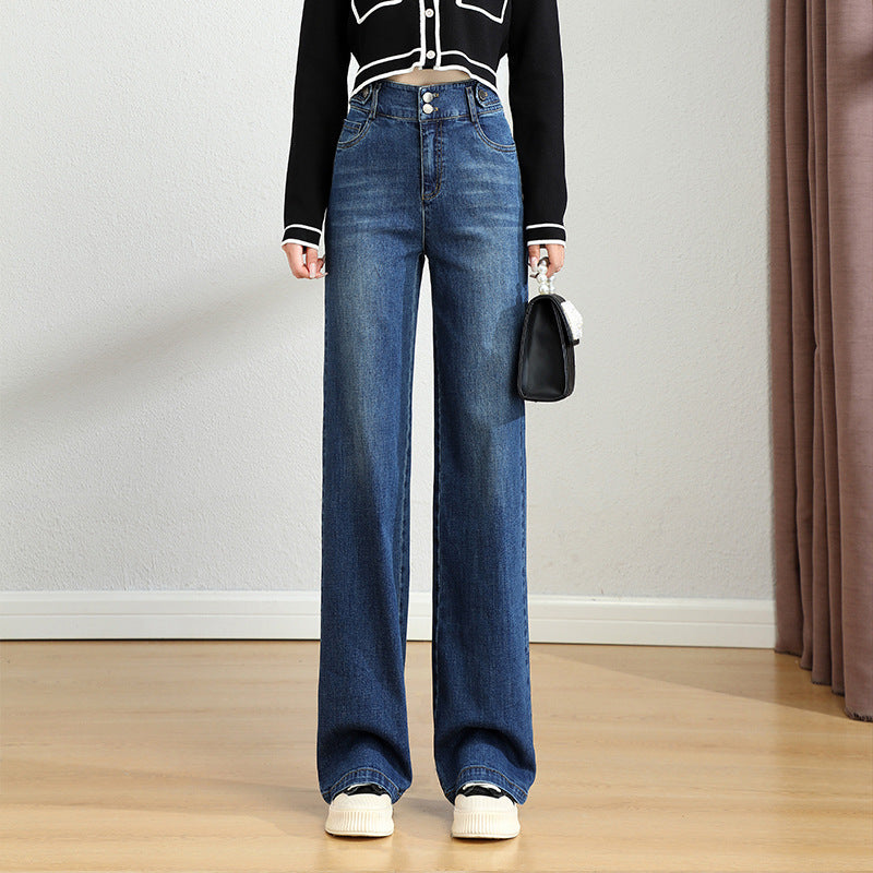 Straight Jeans Stretch Slimming Women