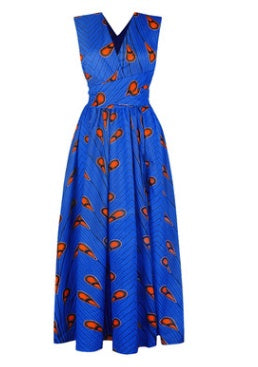 New African Women's Ethnic Digital Print Dress