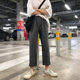 Elastic High Waist All-matching Loose Straight Casual Pants For Women