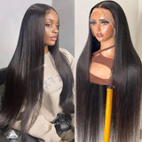 13x4 Lace Front Human Hair Wig, Straight Wig Natural Color, 150 Density