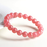 Women's Versatile Natural Red Patterned Stone Fashionable Bracelet