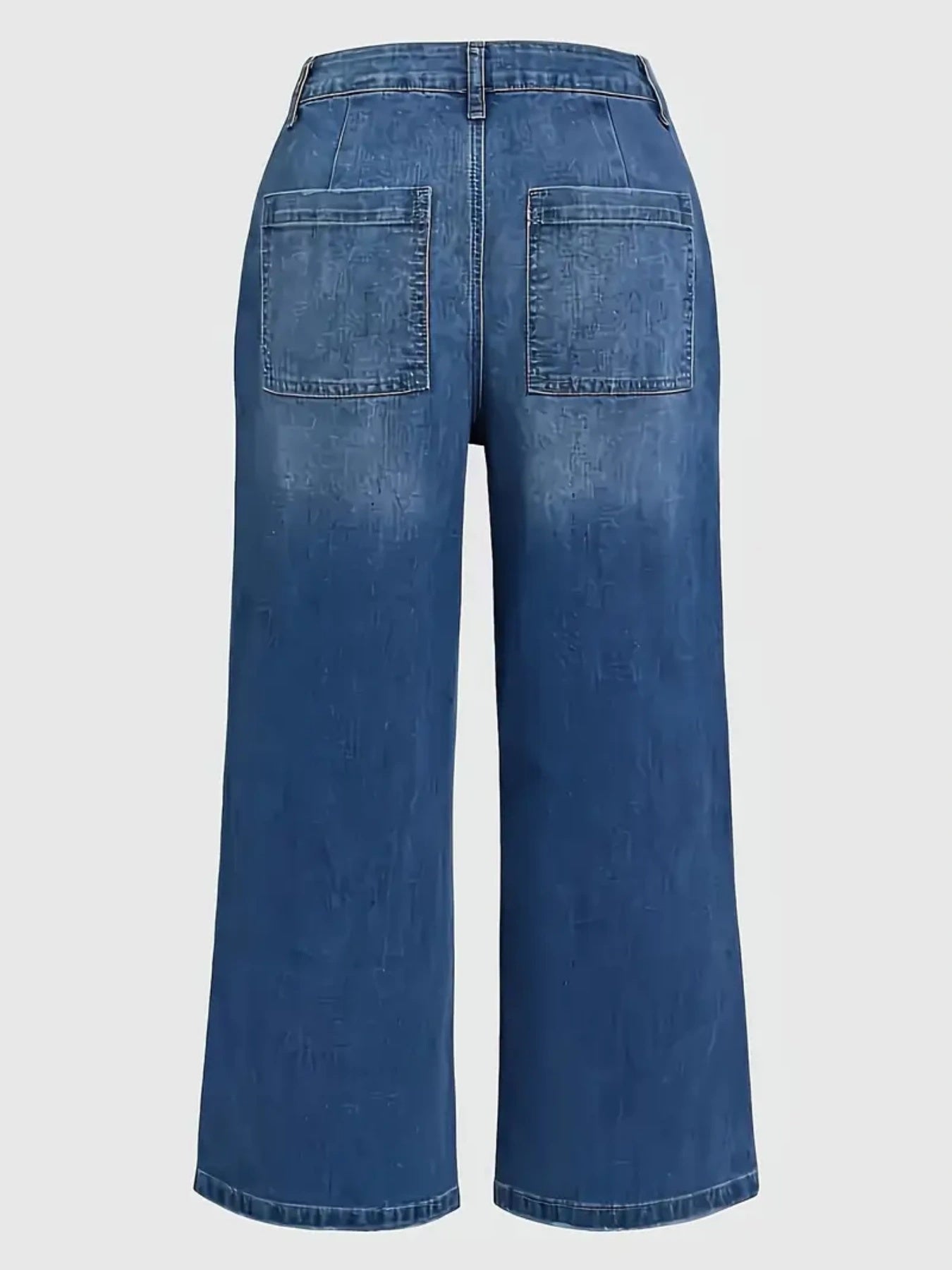 New Women’s Straight Leg Wide Leg Jeans, Slim Fit, Built-in Zipper, Designed Pocket, Suitable For Students, Work, And All Season Wear
