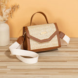 Simple Woven Sequin Decorative Crossbody Small Square Bag