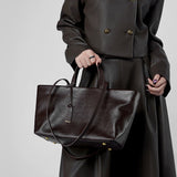 Genuine Leather Women's Bag Underarm One Shoulder Retro