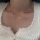 Minority Simple Elegant Women's All-match Super Fairy Zircon Necklace