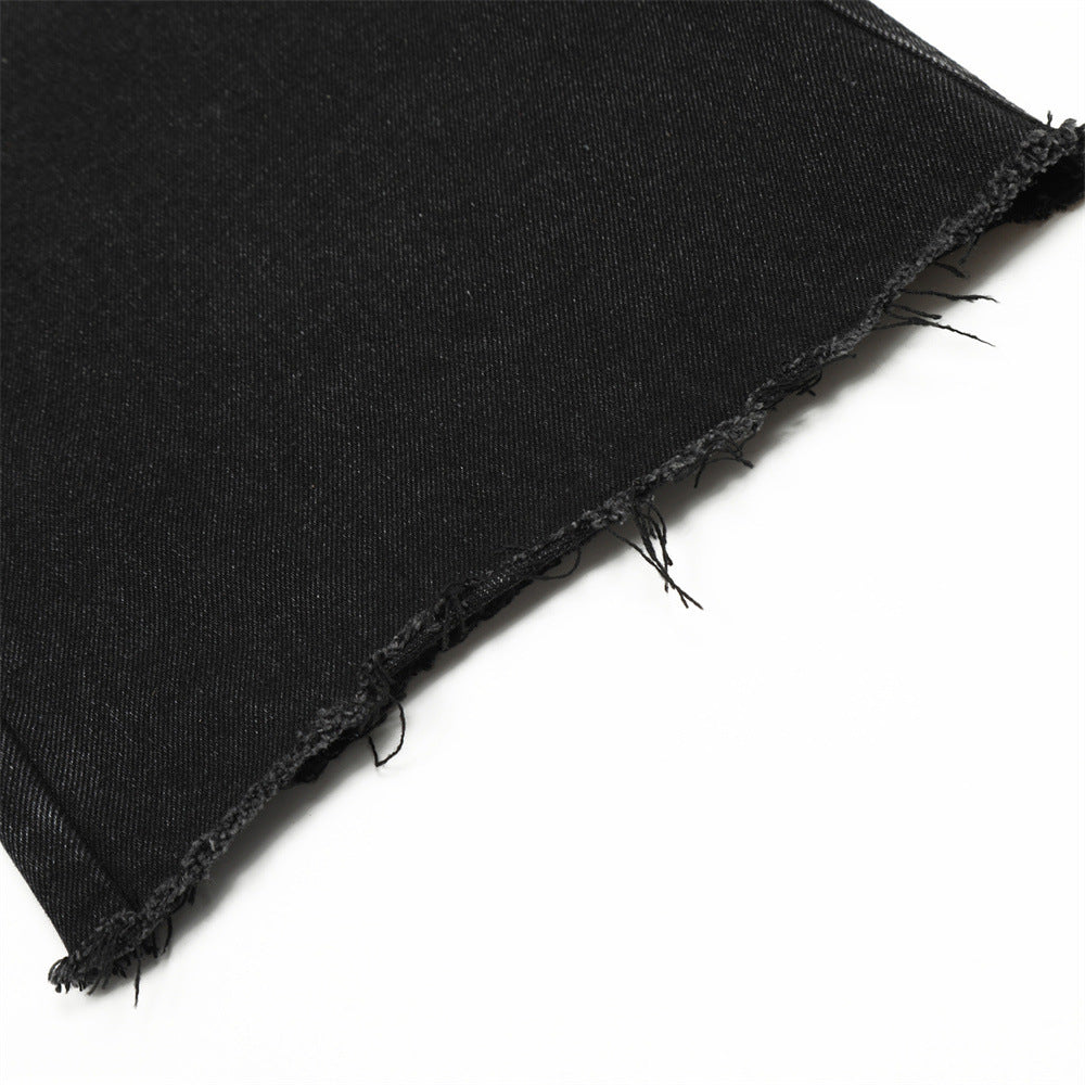 Denim Straight-leg Trousers Loose Men