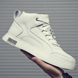 White Shoes Mid-top Sports Board Shoes Men