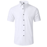 Korean Slim-fit Solid Color Shirt Men's Shirt