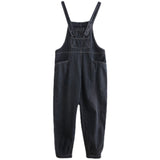 Loose Solid Color Large Size Jean Suspenders