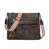 Retro Washed Leather Shoulder Messenger Bag