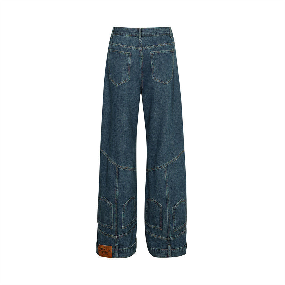Fashion Personality Denim Trousers Men