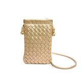 Advanced Sense Vintage Weave Cell Phone Crossbody Bag