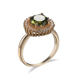 Creative Gold-plated Fashion Women's Zircon Ring