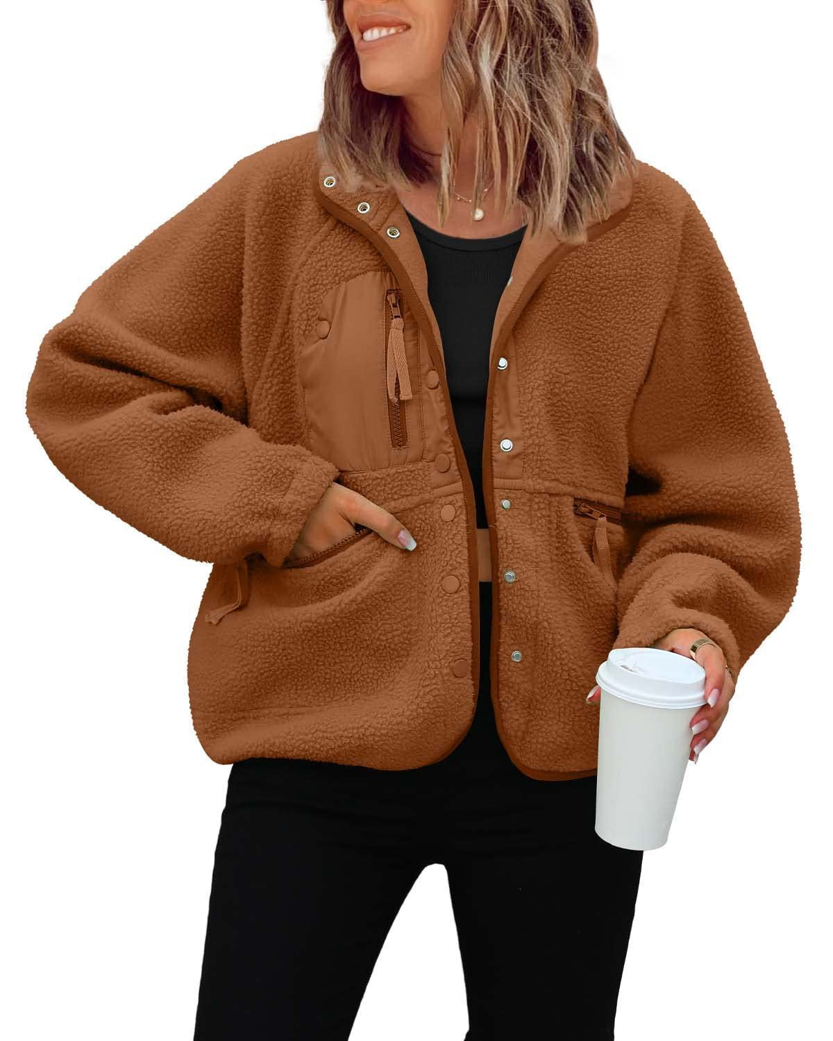 Polar Fleece Sports And Leisure Sweater Jacket Top