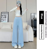 Loose Drooping Straight-leg Pants Sweatpants High Waist Slimming American Wide Leg Pants