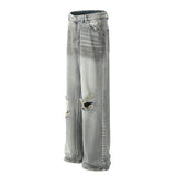Gradient Washed Ripped Jeans For Men
