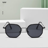 Large Frame Slim Look Sunglasses UV-proof Sunshade Retro Metal Racket Men's And Women's Sun Glasses