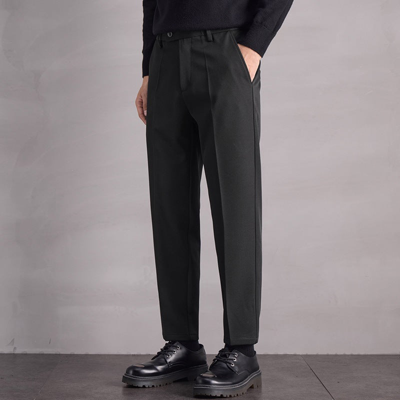Fall Winter Men Straight Casual Pants