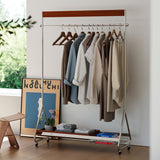Leon Clothes Hanger Antique American Clothes And Hat Rack Retro Home Portable Stainless Steel Bedroom Floor Storage Shelf
