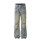 Fashion Holes Knee Denim Trousers Men
