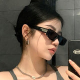 Sunglasses Women's To Make Round Face Thin-looked Black Sun Glasses Advanced Simple