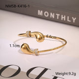 European And American Ins Fashion Design Stainless Steel Bracelet Opening Bracelet