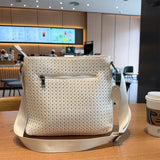 Mesh Crossbody Patch Large Capacity Simple Shoulder Bag