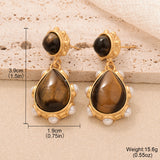 French Simplicity Style Design Tassel Earrings