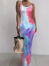 Summer New Suspender Slim Fit Slimming Long Dress