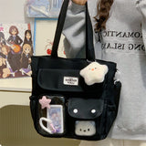Japanese Handbag Large Capacity Student Class Tote Bag Campus Bag