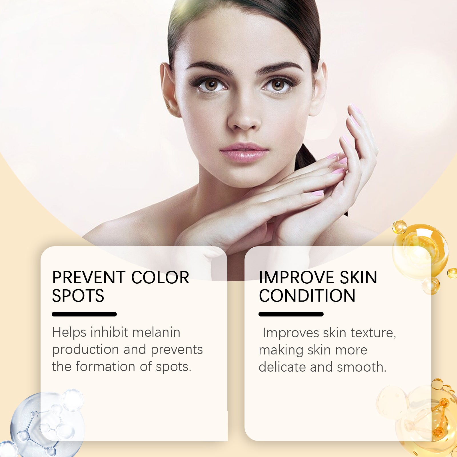 OUHOE Turmeric Essence Oil Gentle Care, Moisturizing And Firming Facial Skin Hydrating And Moisturizing Essence Oil