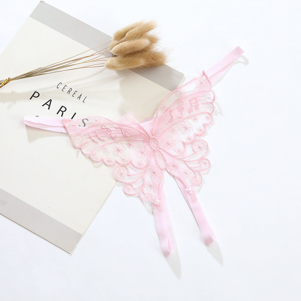Ladies Fashion Personality Butterfly Embroidered Panties