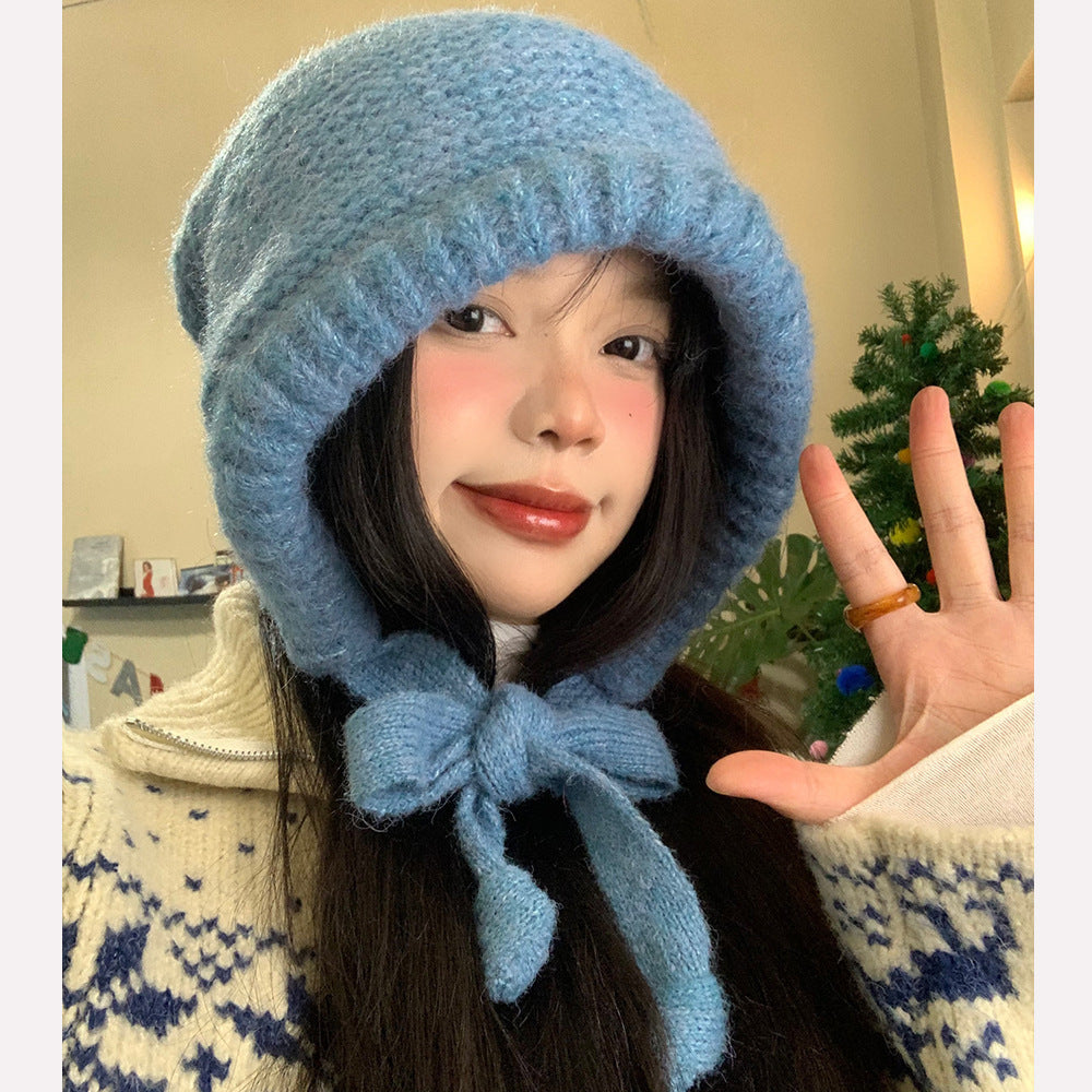Fashionable All-matching Knitted Woolen Cap Women