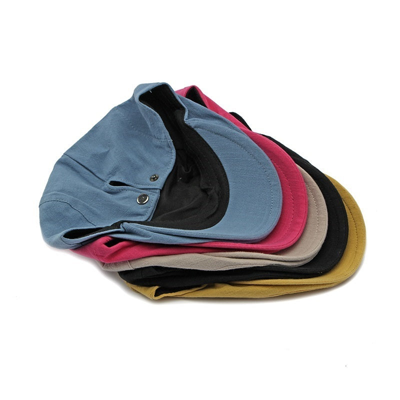 Spring And Summer Thin Simple Solid Color Beret British Painter Hat