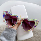 Female Cute Cat Eye Heart-shaped Sun Glasses