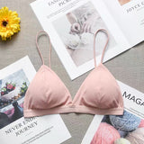 Summer Ladies Ice Silk Wrapped Chest French Triangle Cup With Chest Pad