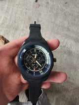 Men's Rubber Watch Strap Sports Pointer Quartz Watch
