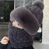 Hat Ear Protection And Wind Protection Outdoor Female Single-layer Fleece-lined