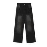 Denim Straight-leg Trousers Loose Men